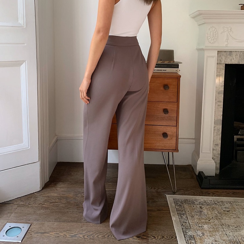 NWT Aritzia Babaton Lincoln Pant in Stone Taupe
